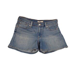 Levi Strauss Womens Denim Jeans Mid Length Shorts Size: 32